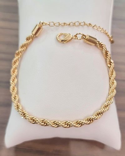 PULSEIRA CORDÃO BAIANO 3MM 17CM