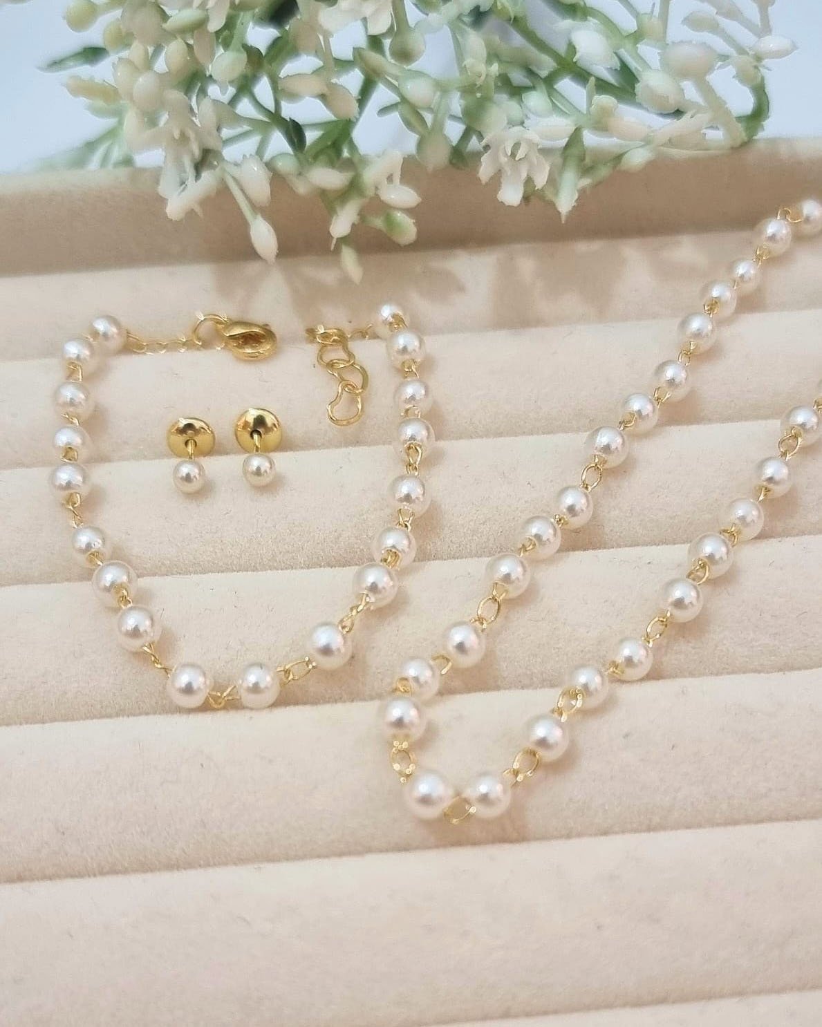 PULSEIRA INFANTIL PEROLAS