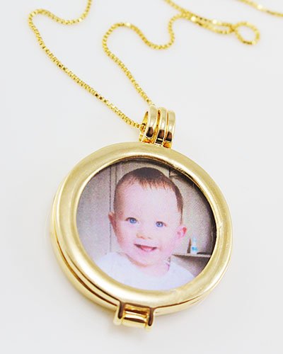 COLAR CAPSULA COM FOTO PERSONALIZADA