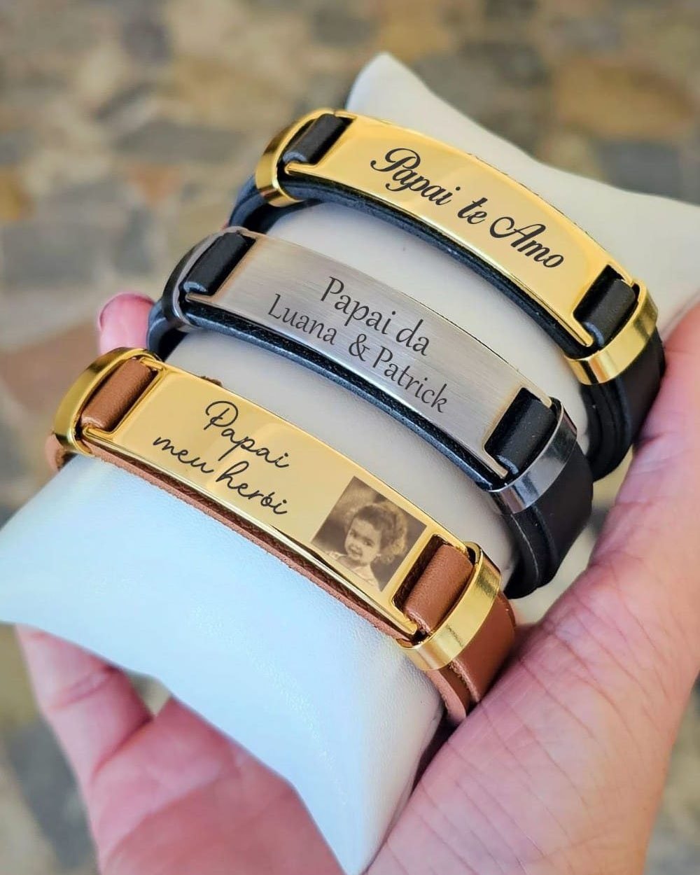 PULSEIRA COURO ECOLOGICO PERSONALIZADA