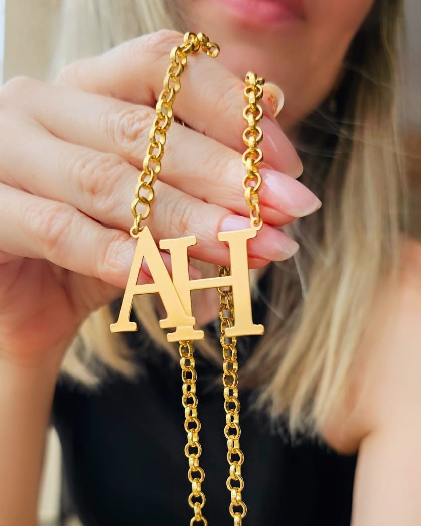 COLAR ELO PORTUGUES COM LETRA 25MM