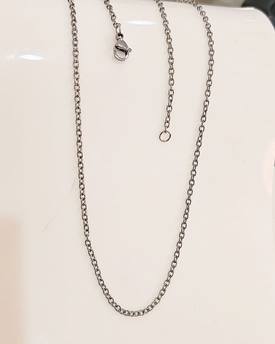 CORRENTE ELO PORTUGUES 45CM AÇO INOX