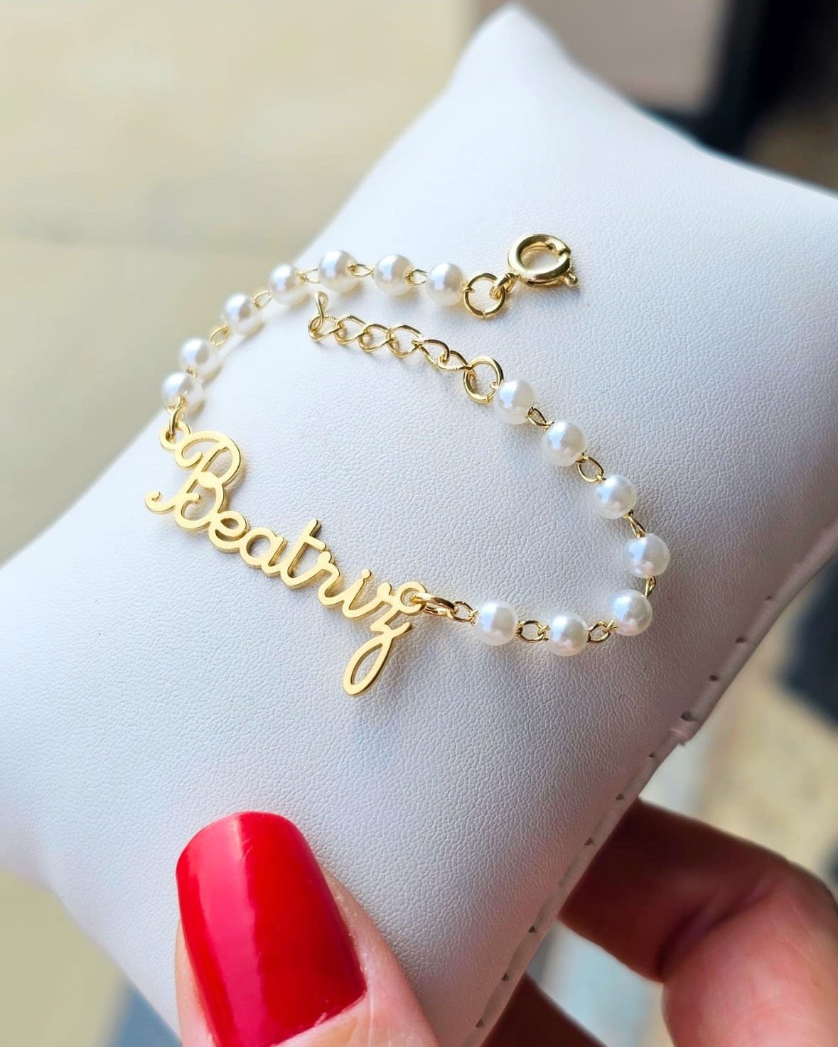 PULSEIRA INFANTIL PERSONALIZADA NOME