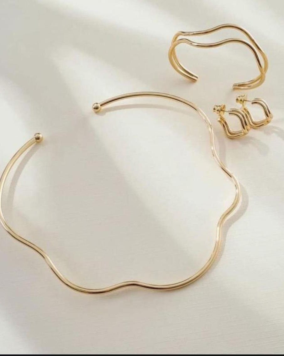 BRACELETE 2 AROS ONDULADO