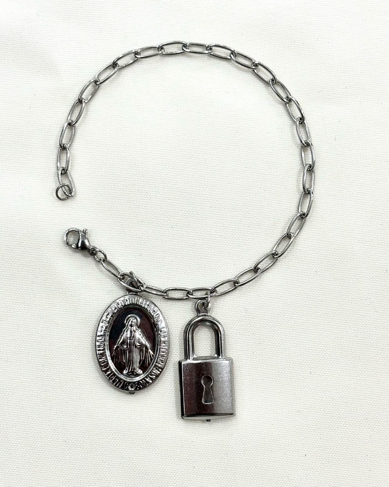PULSEIRA NIQUEL NSS SENHORA DAS GRAÇAS/CADEADO