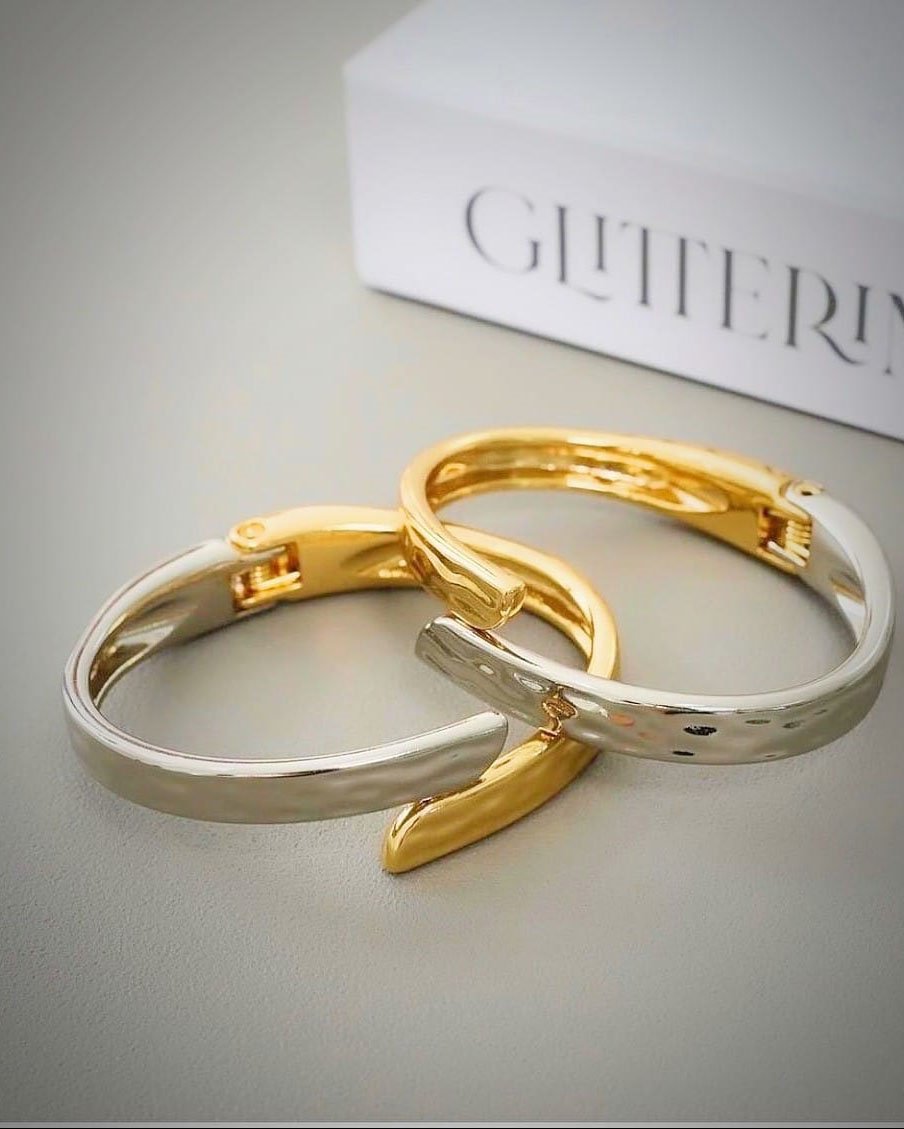 BRACELETE DUO AROS CRAQUELADOS