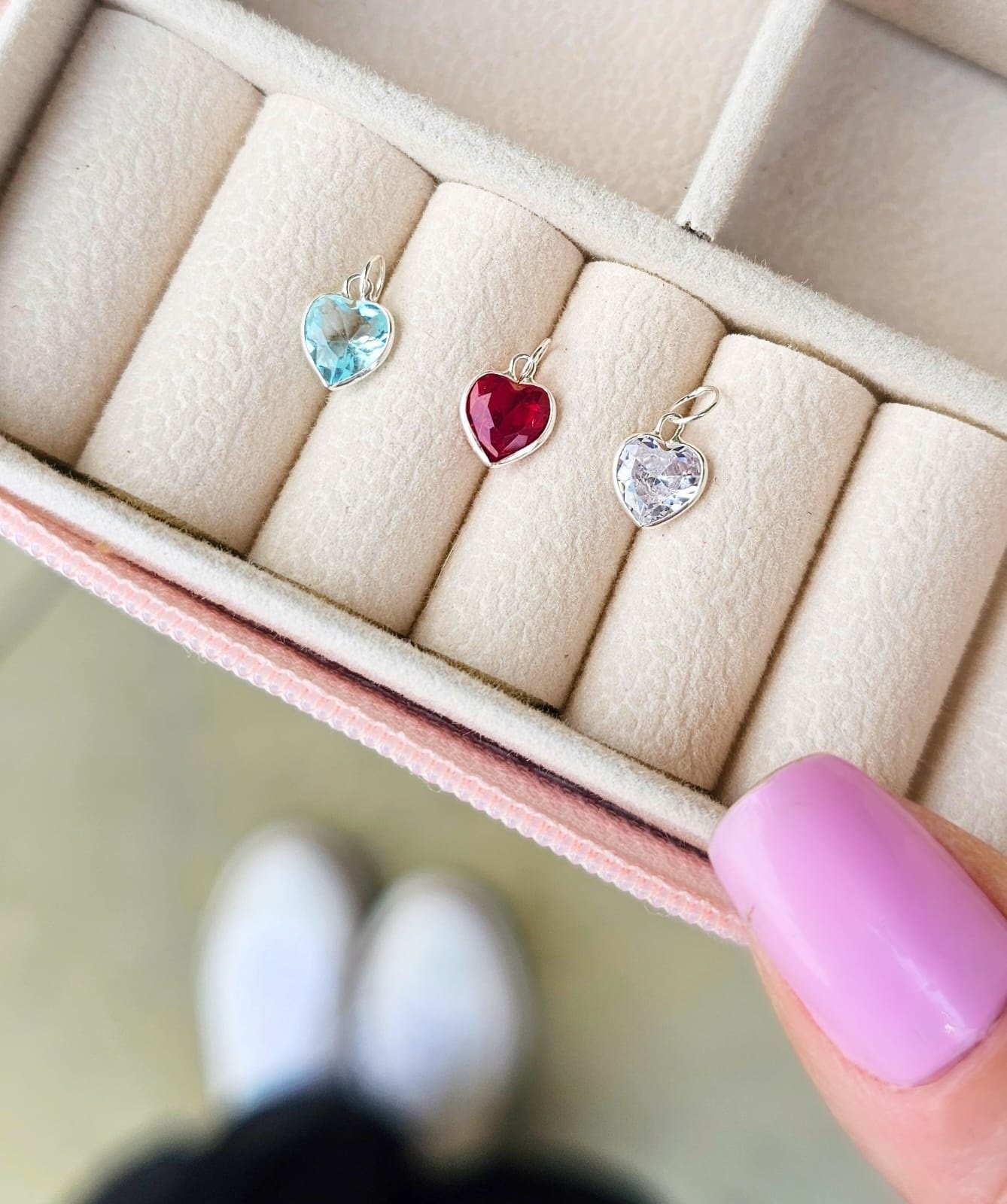 PINGENTE PRATA 925 ZIRCONIA CORAÇÃO