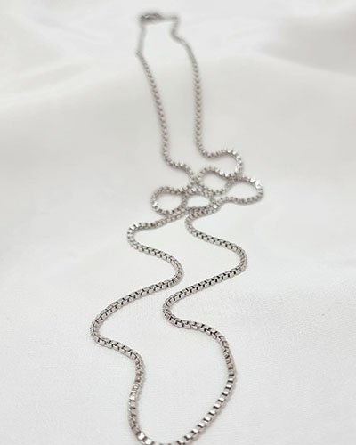 CORRENTE VENEZIANA AÇO INOX 2MM 45CM