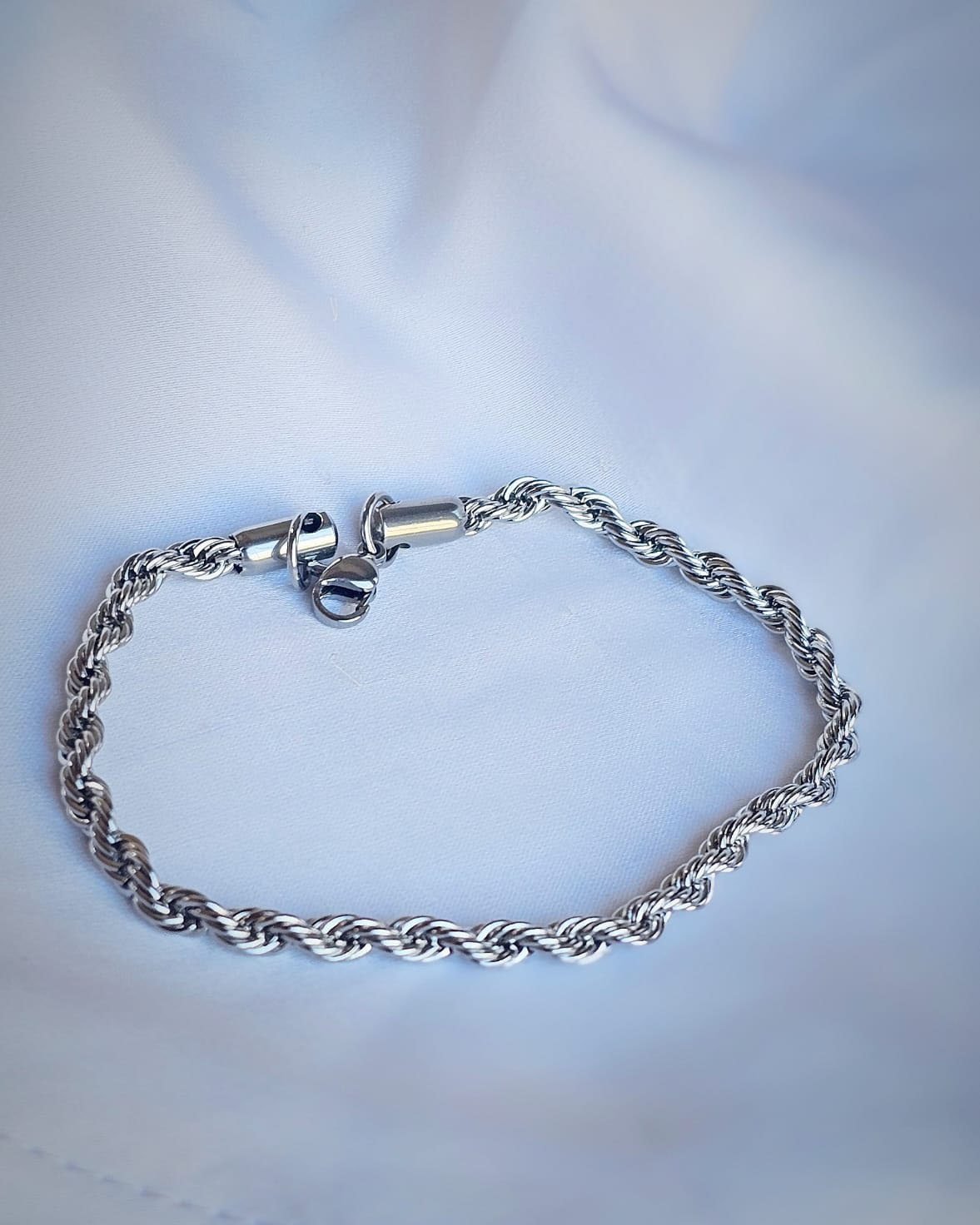 PULSEIRA MASCULINA CORDÃO BAIANO AÇO INOX