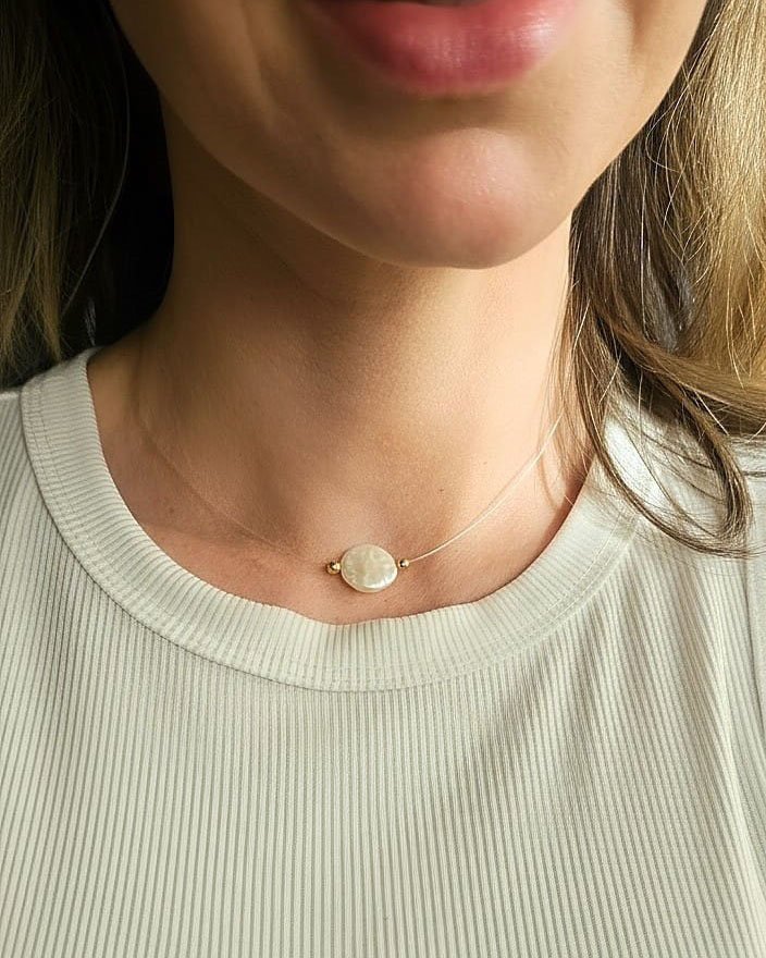 COLAR NYLON PEROLA BARROCA