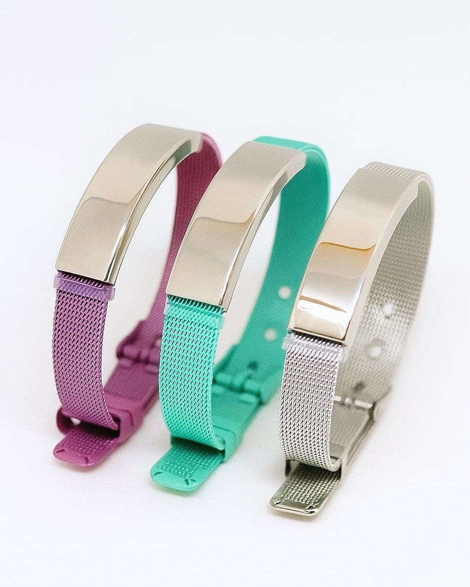 PULSEIRA FEMININA PERSONALIZADA AÇO INOX