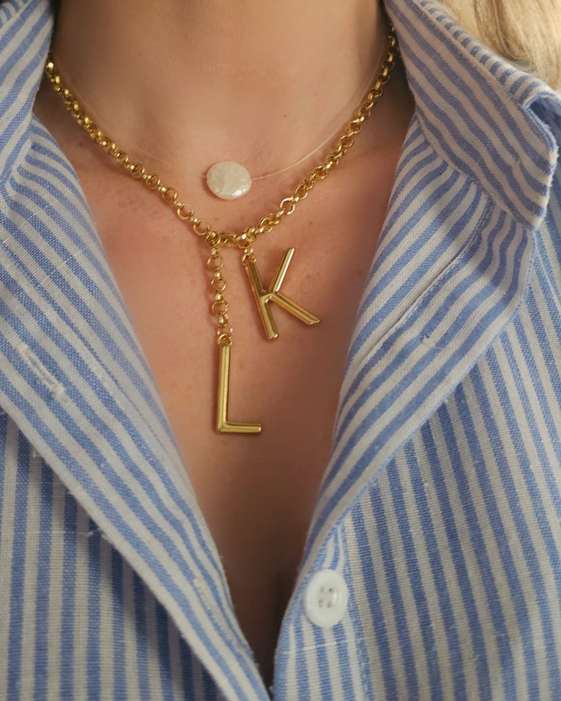 COLAR DUPLO INICIAL ELO PORTUGUES